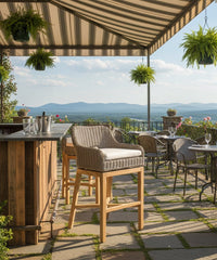 DUNES OUTDOOR SWIVEL BARSTOOL - Padma's Plantation