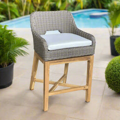 DUNES OUTDOOR SWIVEL COUNTER STOOL - Padma's Plantation