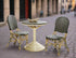 FRENCH BISTRO DINING TABLE - BLACK/BEIGE - Padma's Plantation