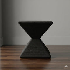 JARED JUTE STOOL/TABLE - BLACK - Padma's Plantation
