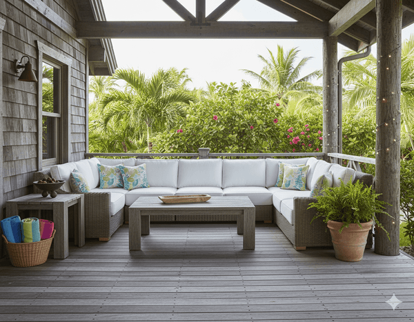 NAUTILUS OUTDOOR RIGHT - FACING LOVESEAT - Padma's Plantation