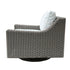 OUTDOOR NAUTILUS SWIVEL ROCKER ( 2 FABRIC CHOICES) - Padma's Plantation