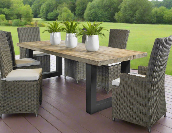 OUTDOOR NICO ARM DINING CHAIR - Padma's Plantation
