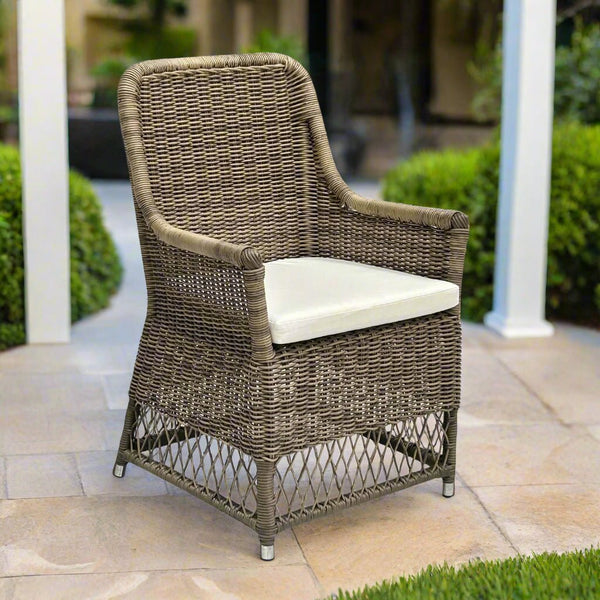 Outdoor Viceroy Arm Dining Chair - Padma's Plantation