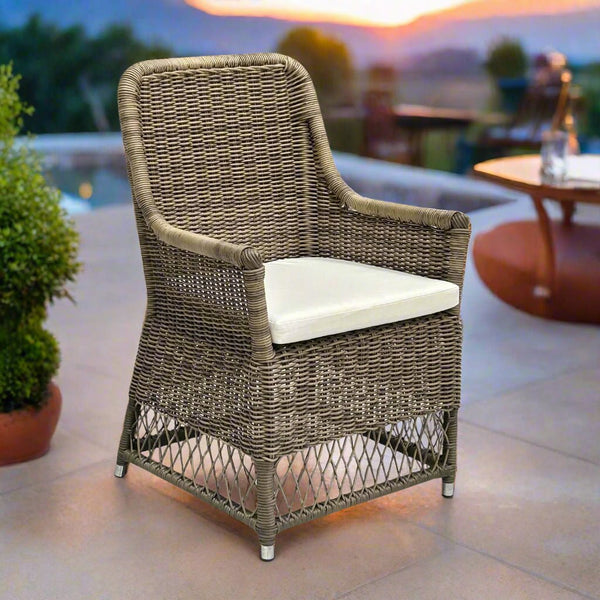 Outdoor Viceroy Arm Dining Chair - Padma's Plantation