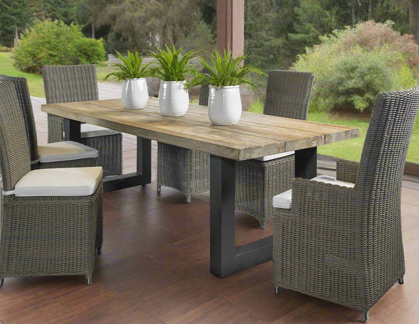 OUTDOOR VITTORIA RECLAIMED TEAK DINING TABLE - Padma's Plantation