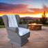 OUTDOOR WING / SWIVEL ROCKING CHAIR - Padma's Plantation