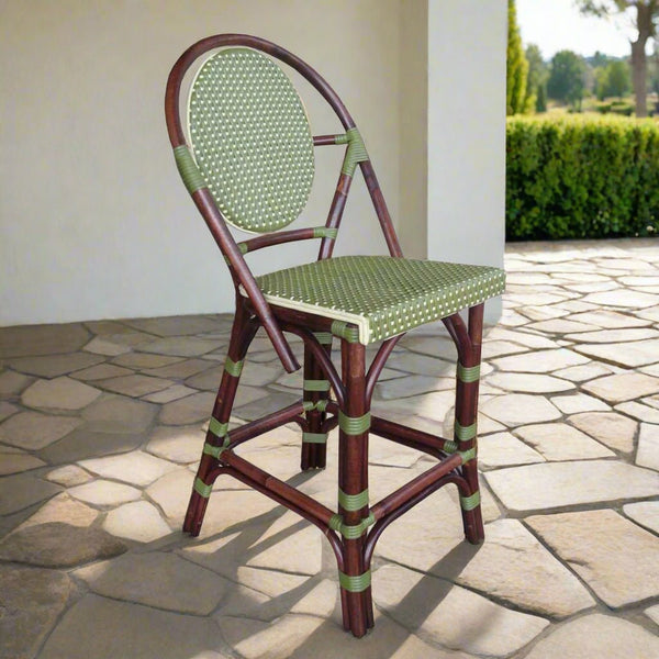 Paris Bistro Counter Stool - Green - Padma's Plantation