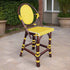 Paris Bistro Counter Stool - Yellow - Padma's Plantation