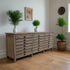 Salvaged Wood Printmaker's Sideboard - Padma's Plantation