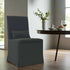 SANDSPUR BEACH DINING CHAIR W/ CASTERS - CHARCOAL GREY - Padma's Plantation