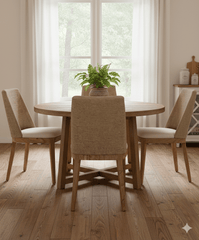 Set 2 - Paxon Woven Dining Chair - Cloud - Padma's Plantation
