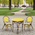 SET OF 2 - Paris Bistro Chair - Yellow - Padma's Plantation