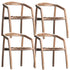 SET OF 4 - TOULOUSE OUTDOOR DINING CHAIRS - Padma's Plantation