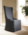 Atlantic Beach Wing Dining Chair - Slipcover only - Charcoal Linen - Padma's Plantation