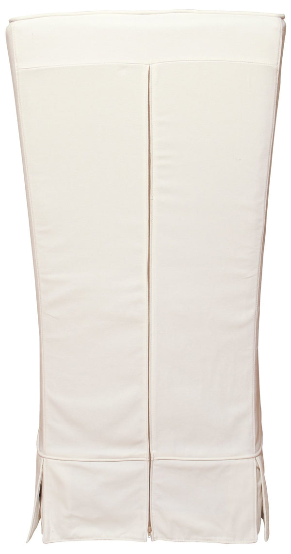 Atlantic Beach Wing Dining Chair - Slipcover only - Sunbleached White - Padma's Plantation