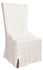 Atlantic Beach Wing Dining Chair - Slipcover only - Sunbleached White - Padma's Plantation