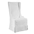 Atlantic Beach Wing Dining Chair - Slipcover only - Sunbleached White - Padma's Plantation