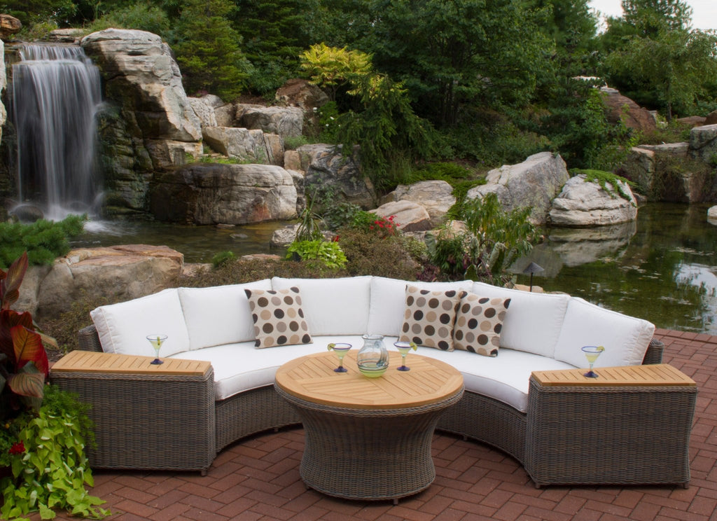 Curved sectional sofa online outdoor