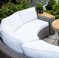BARBADOS OUTDOOR ROUNDED SOFA - Padma's Plantation