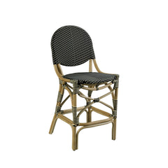 FRENCH BISTRO COUNTER STOOL - BLACK/BEIGE