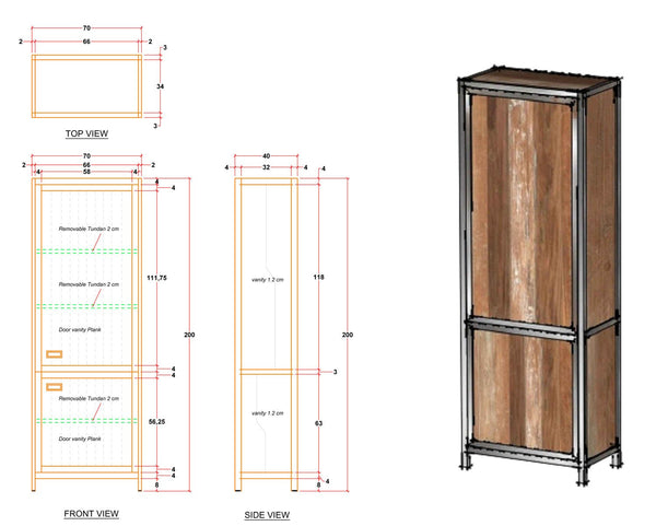 ISLAND ESTATE RECLAIMED TEAK CABINET - Padma's Plantation