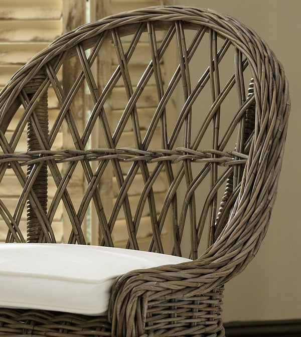KUBU CROSS WEAVE DINING CHAIR - SET OF 2 - Padma's Plantation