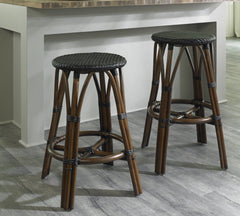MARSEILLE BISTRO COUNTER STOOL - BLACK - Padma's Plantation