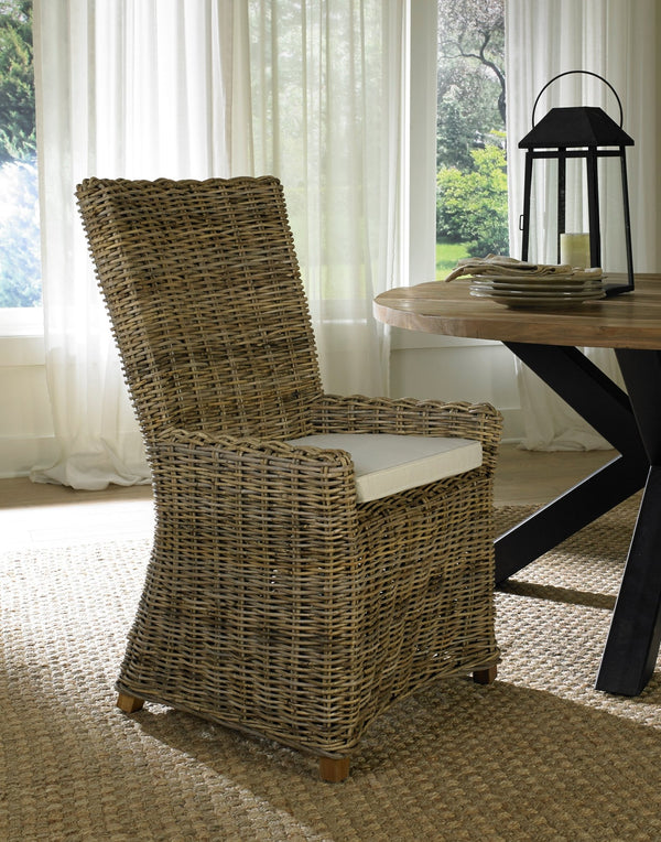 Nico Arm Dining Chair - Kubu - Padma's Plantation