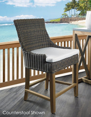 OUTDOOR ALFRESCO BARSTOOL - CROC RATTAN - Padma's Plantation