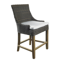 OUTDOOR ALFRESCO COUNTER STOOL - CROCODILE RATTAN