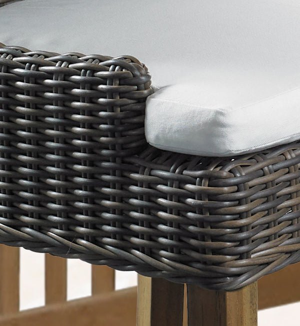 Outdoor Alfresco Dining Chair - Crocodile Rattan - Padma's Plantation