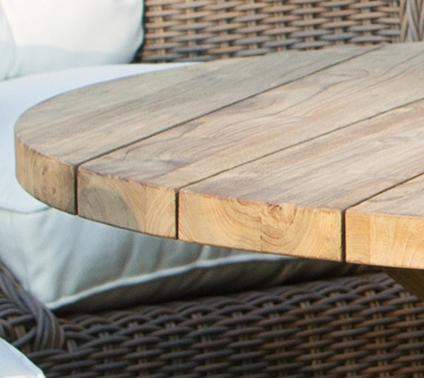 OUTDOOR BORA-BORA CHAT TEAK TABLE - Padma's Plantation