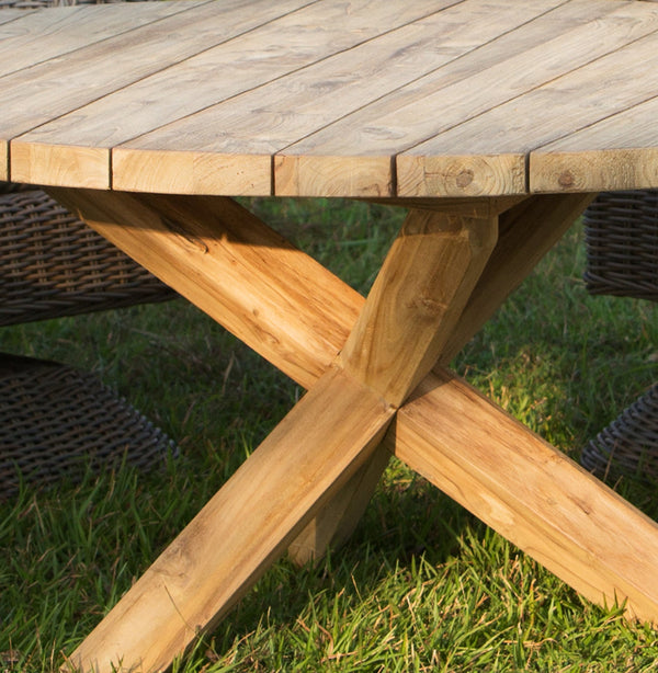 OUTDOOR BORA-BORA CHAT TEAK TABLE - Padma's Plantation
