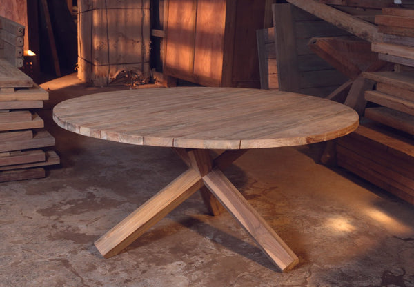 OUTDOOR BORA-BORA CHAT TEAK TABLE - Padma's Plantation