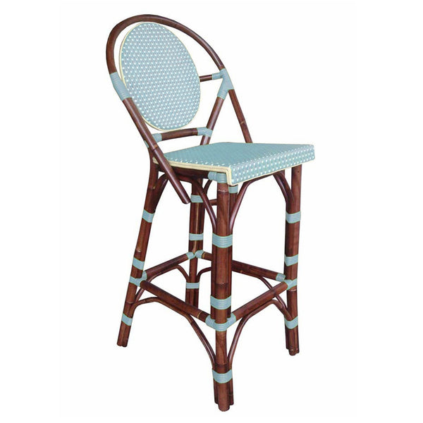 Paris Bistro Bar Stool - Blue - Padma's Plantation