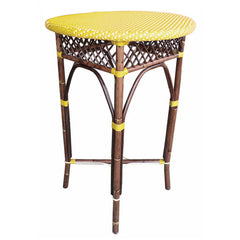 Paris Bistro Bar Table  - Yellow