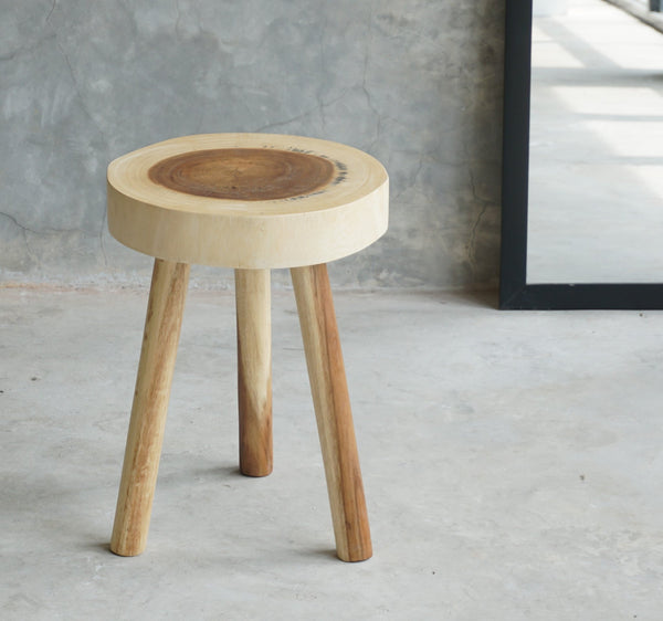 RAIN WOOD STOOL - Padma's Plantation