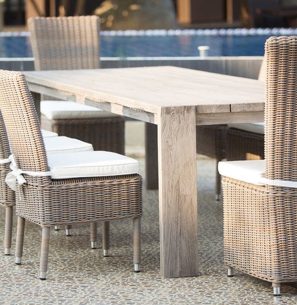 RALPH RECLAIMED TEAK OUTDOOR DINING TABLE - 108