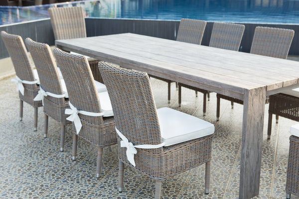 RALPH RECLAIMED TEAK OUTDOOR DINING TABLE - 108