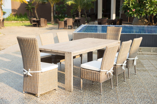 RALPH RECLAIMED TEAK OUTDOOR DINING TABLE - 84