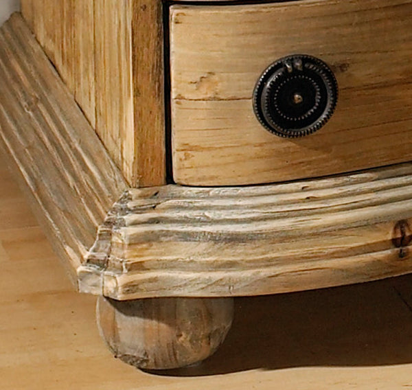 Salvaged Wood End Table with Drawers - Padma's Plantation