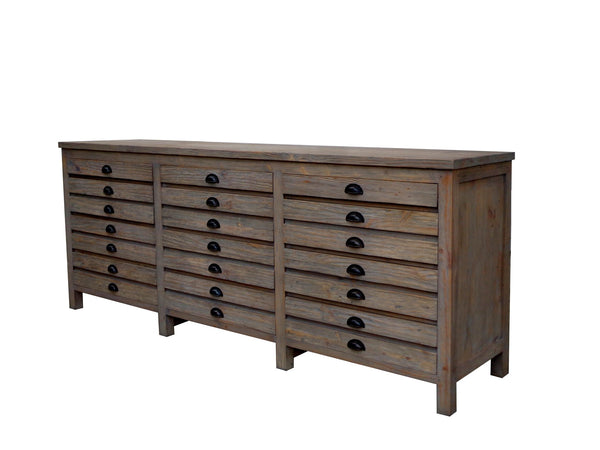 Salvaged Wood Printmaker's Sideboard - Padma's Plantation