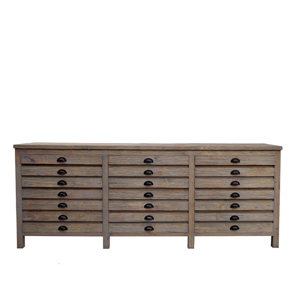 Salvaged Wood Printmaker's Sideboard - Padma's Plantation