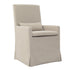 SANDSPUR BEACH ARM DINING CHAIR - WITH CASTERS - BRUSHED LINEN - Padma's Plantation