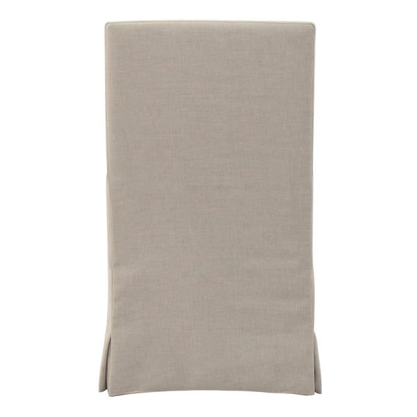 SANDSPUR BEACH ARM DINING CHAIR - WITH CASTERS - BRUSHED LINEN - Padma's Plantation