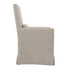 SANDSPUR BEACH ARM DINING CHAIR - WITH CASTERS - BRUSHED LINEN - Padma's Plantation