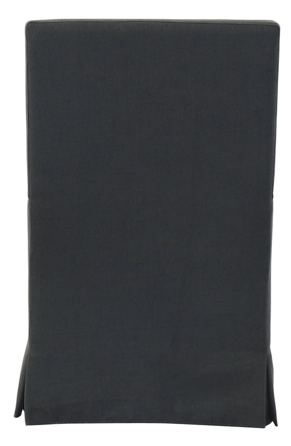 SANDSPUR BEACH ARM DINING CHAIR - WITH CASTERS - CHARCOAL GREY - Padma's Plantation