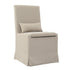 SANDSPUR BEACH DINING CHAIR W/ CASTERS- BRUSHED LINEN - Padma's Plantation