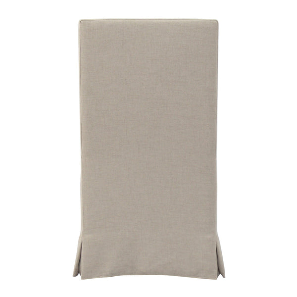 SANDSPUR BEACH DINING CHAIR W/ CASTERS- BRUSHED LINEN - Padma's Plantation